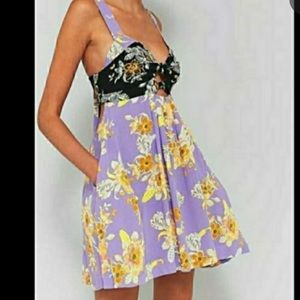 Free People Baby It’s You Bandeau Mixed Floral Dress